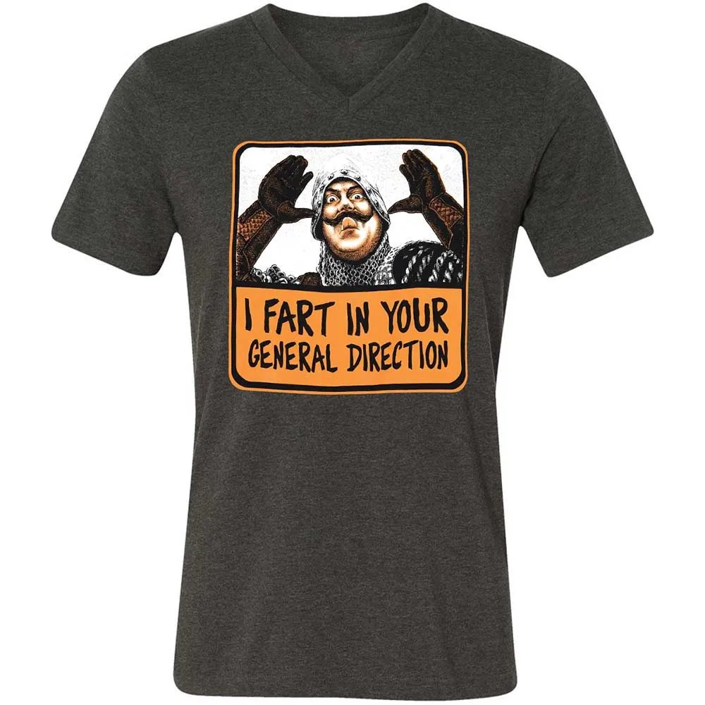 Unisex V-Neck T-Shirt - SM2Y2CWA - Dark Grey Heather - 9