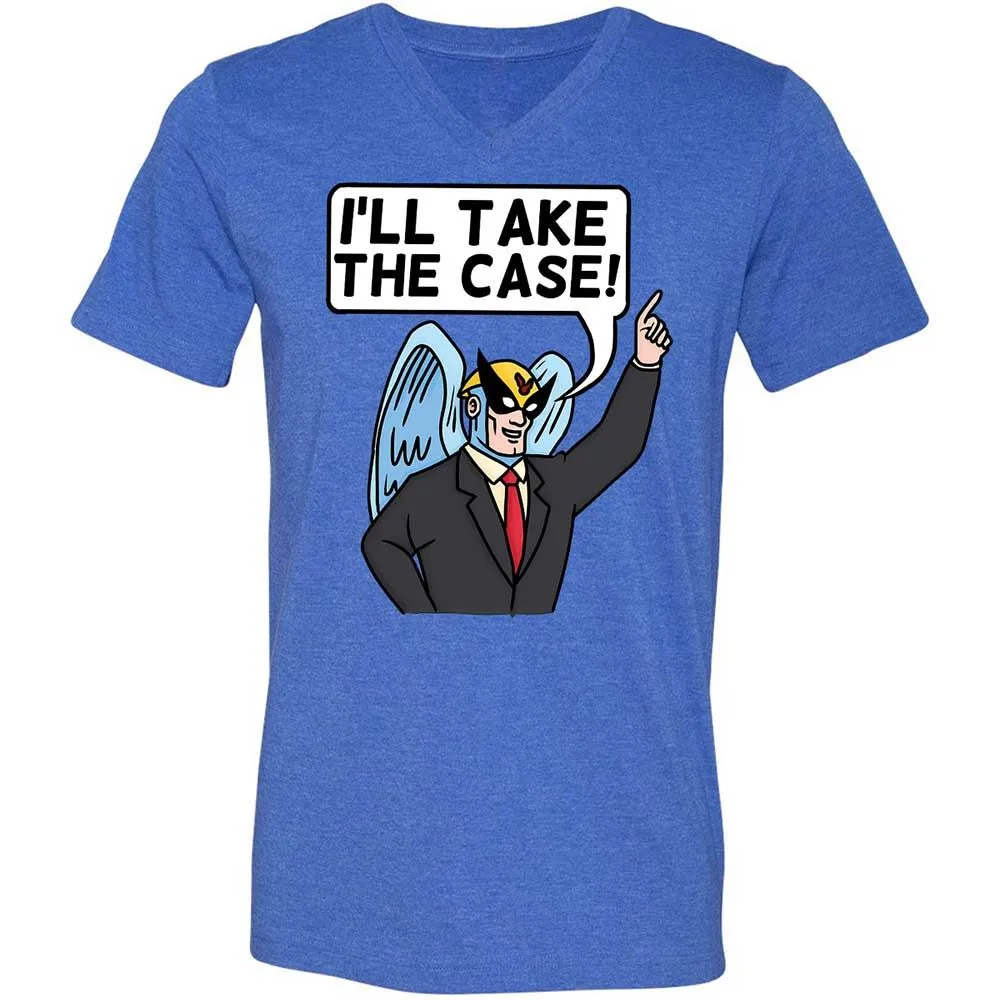 Unisex V-Neck T-Shirt - GWFRSP2K - Heather True Royal - 4