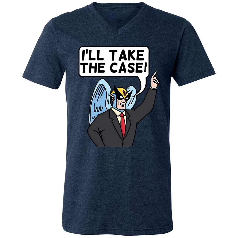 Unisex V-Neck T-Shirt - GWFRSP2K - Heather Navy - 13