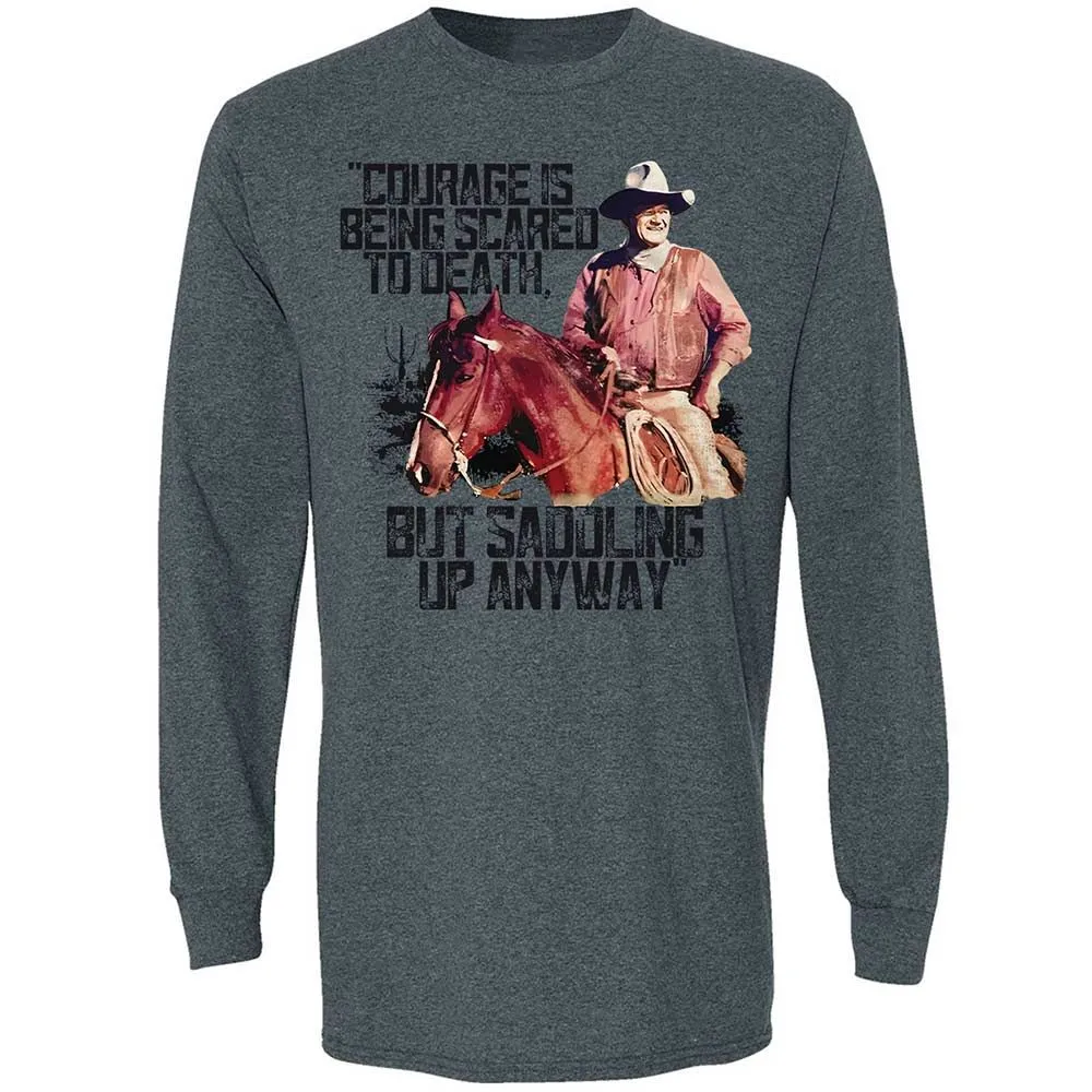 Courage is being scared to death, but saddling up anyway - Dark Heather - 15