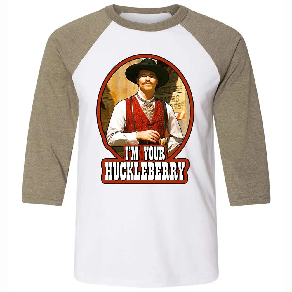 I'm Your Huckleberry - White/Heather Olive - 4