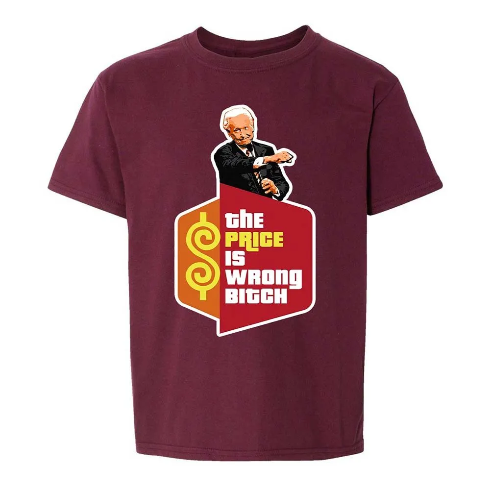 Kids T-Shirt - 8LYCVT46 - Maroon - 14