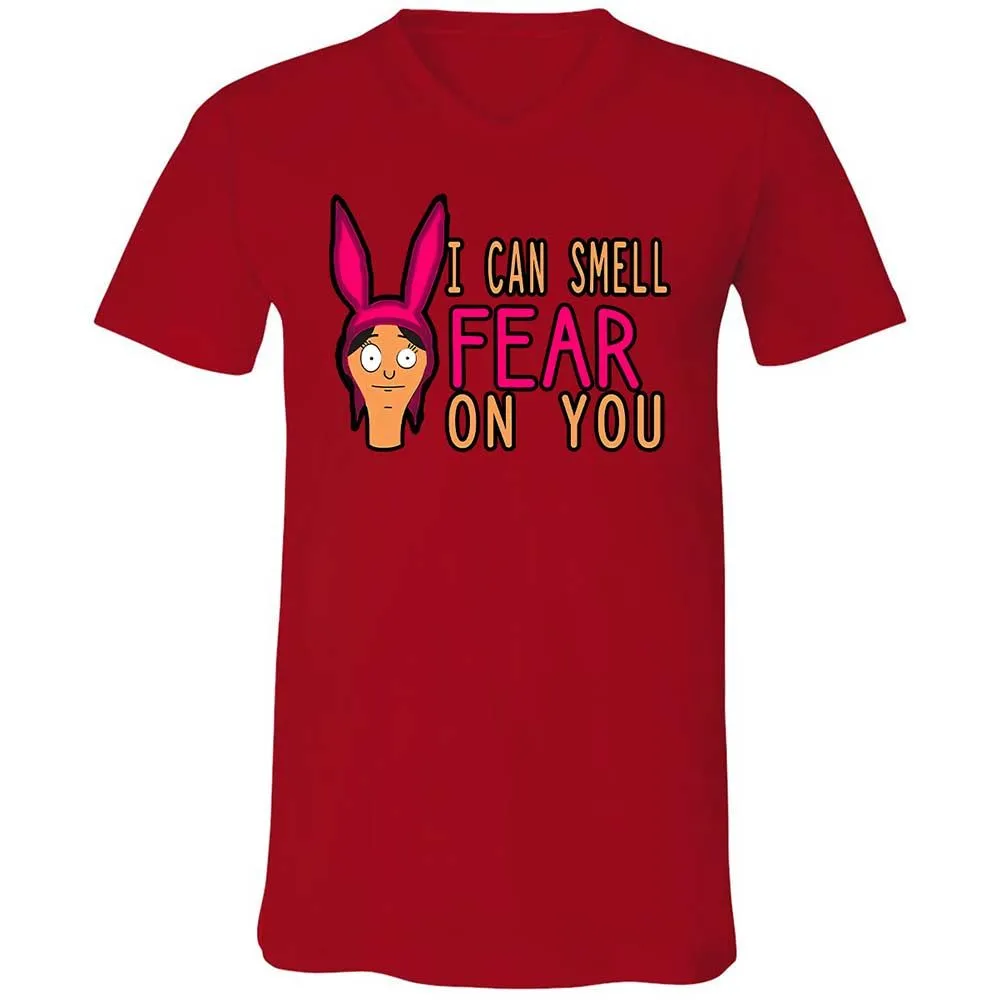 Unisex V-Neck T-Shirt - 14VSJB8Q - Red - 5
