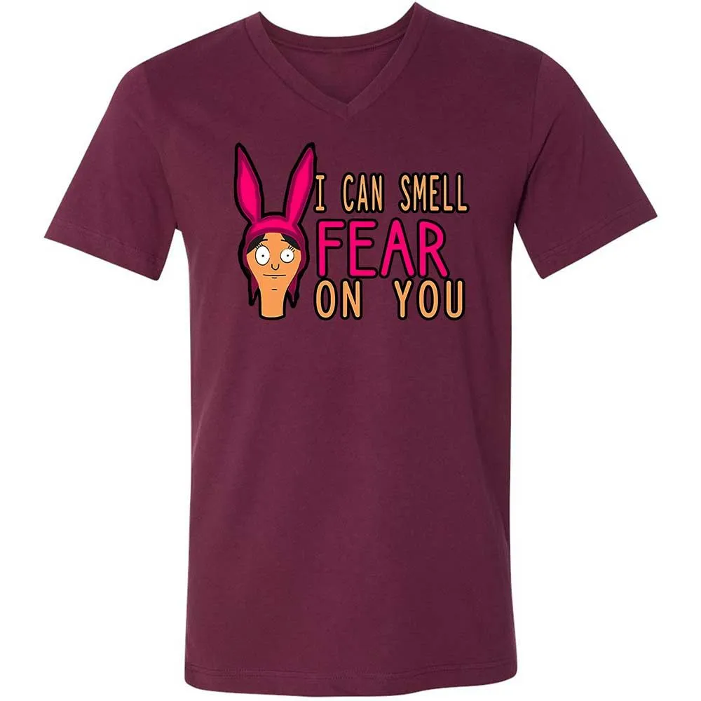 Unisex V-Neck T-Shirt - 14VSJB8Q - Maroon - 14