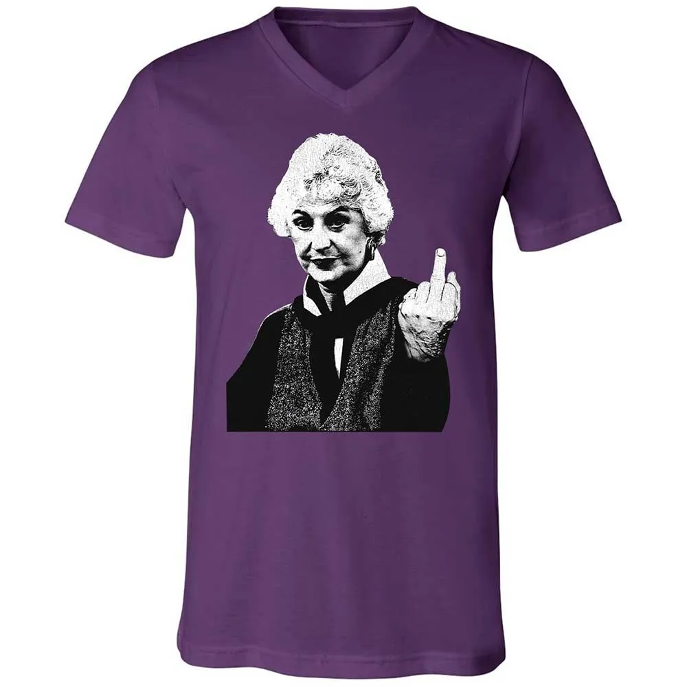 Unisex V-Neck T-Shirt - K99FHHNQ - Team Purple - 10