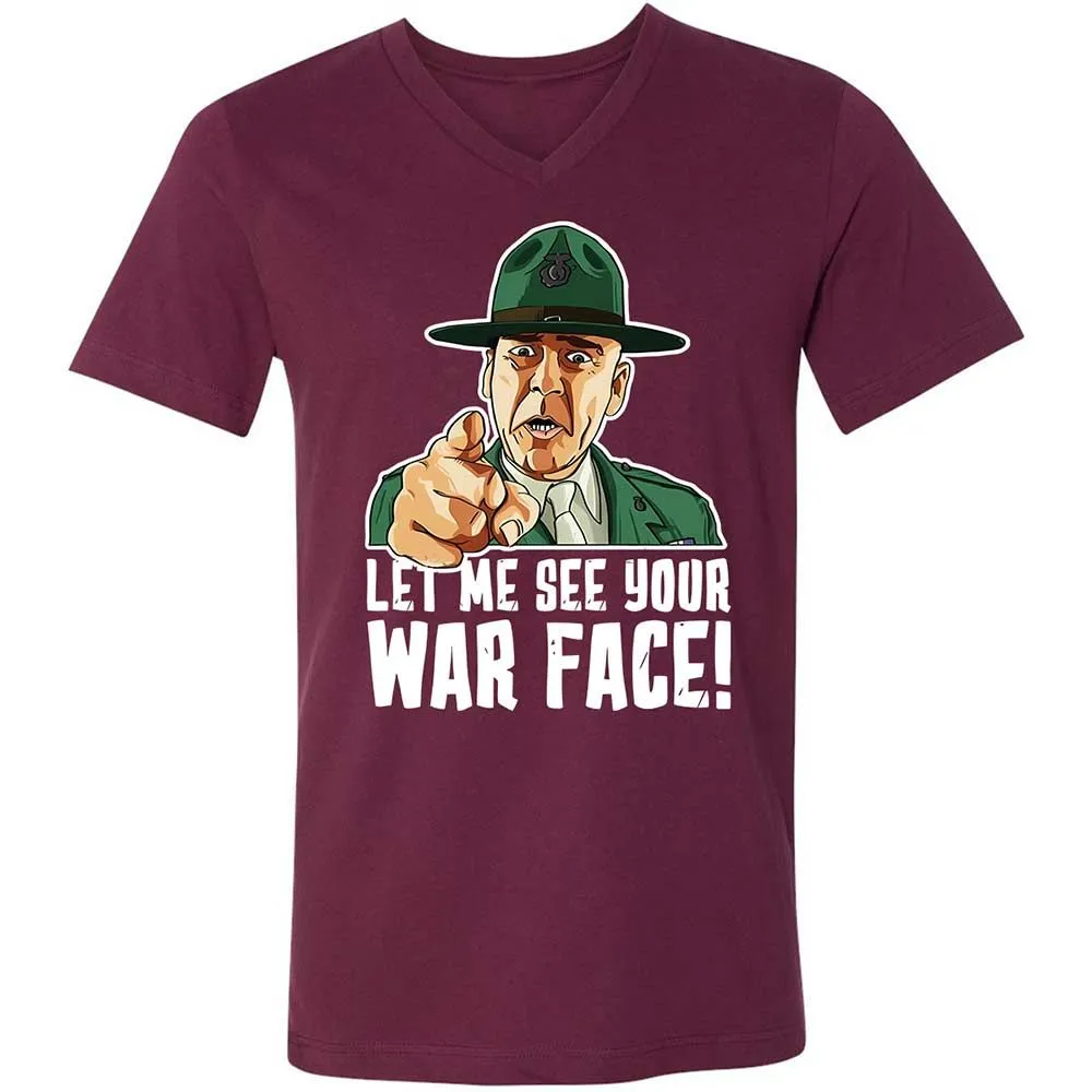 Unisex V-Neck T-Shirt - 9FVX97R9 - Maroon - 8