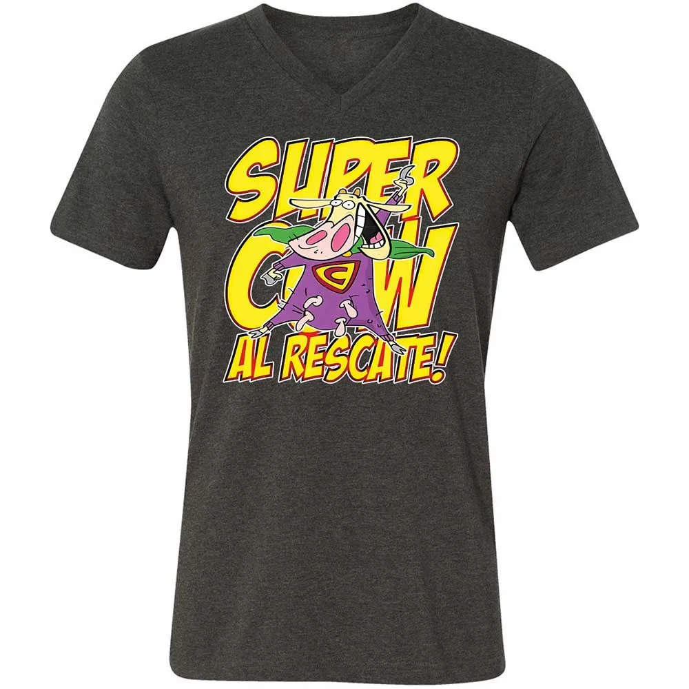 Unisex V-Neck T-Shirt - HLZNMXC3 - Dark Grey Heather - 8