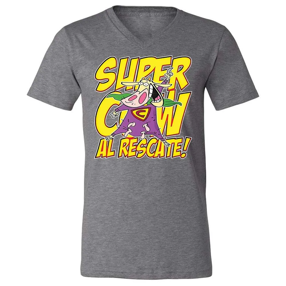 Unisex V-Neck T-Shirt - HLZNMXC3 - Deep Heather - 9