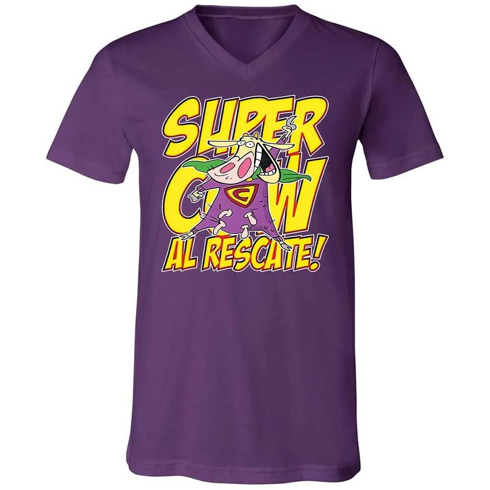 Unisex V-Neck T-Shirt - HLZNMXC3 - Team Purple - 10