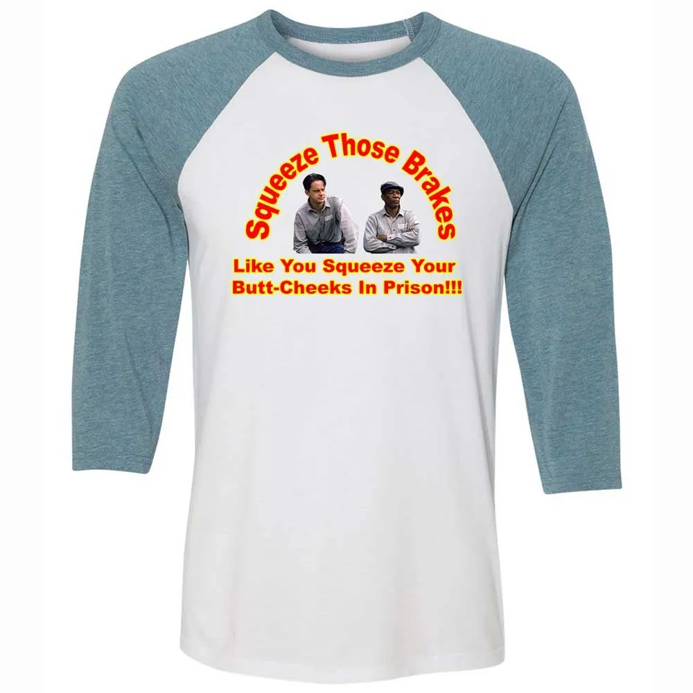 Unisex 3/4 Baseball Tee - L51KWDWG - White/Denim - 3