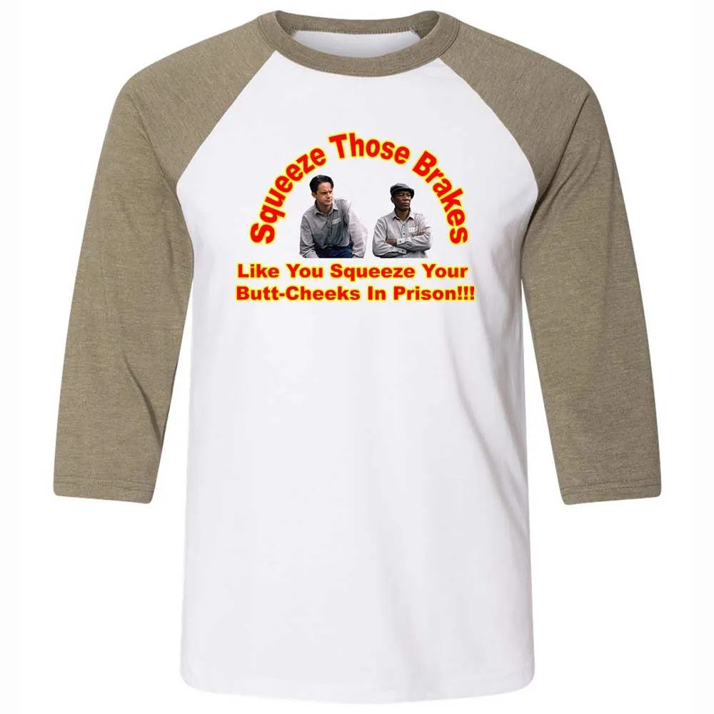 Unisex 3/4 Baseball Tee - L51KWDWG - White/Heather Olive - 4