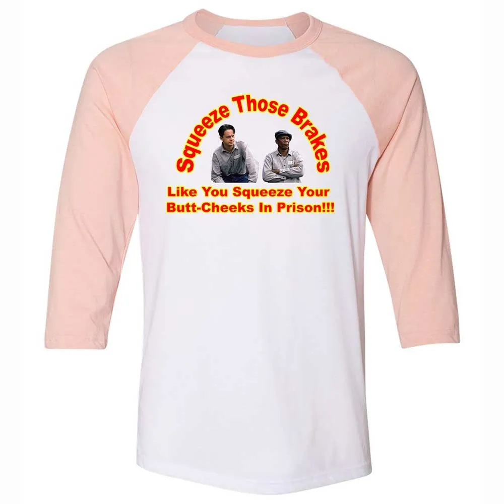 Unisex 3/4 Baseball Tee - L51KWDWG - White/Heather Peach - 5