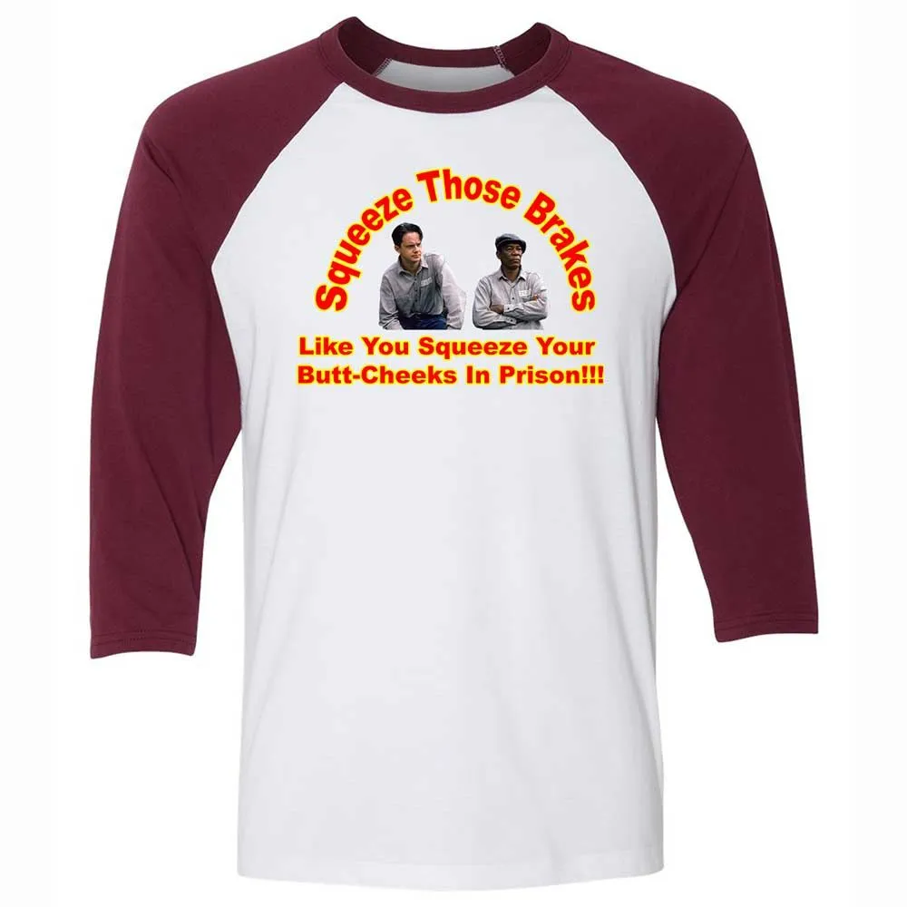 Unisex 3/4 Baseball Tee - L51KWDWG - White/Maroon - 7