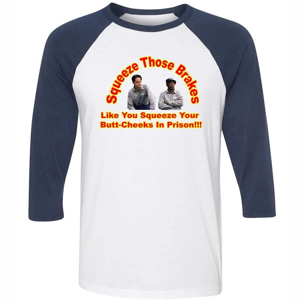 Unisex 3/4 Baseball Tee - L51KWDWG - White/Navy - 8