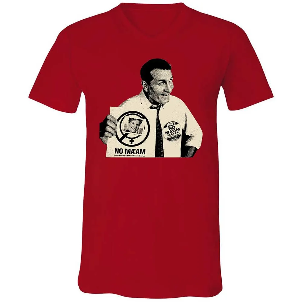 Unisex V-Neck T-Shirt - 8YFSE6ZV - Red - 5