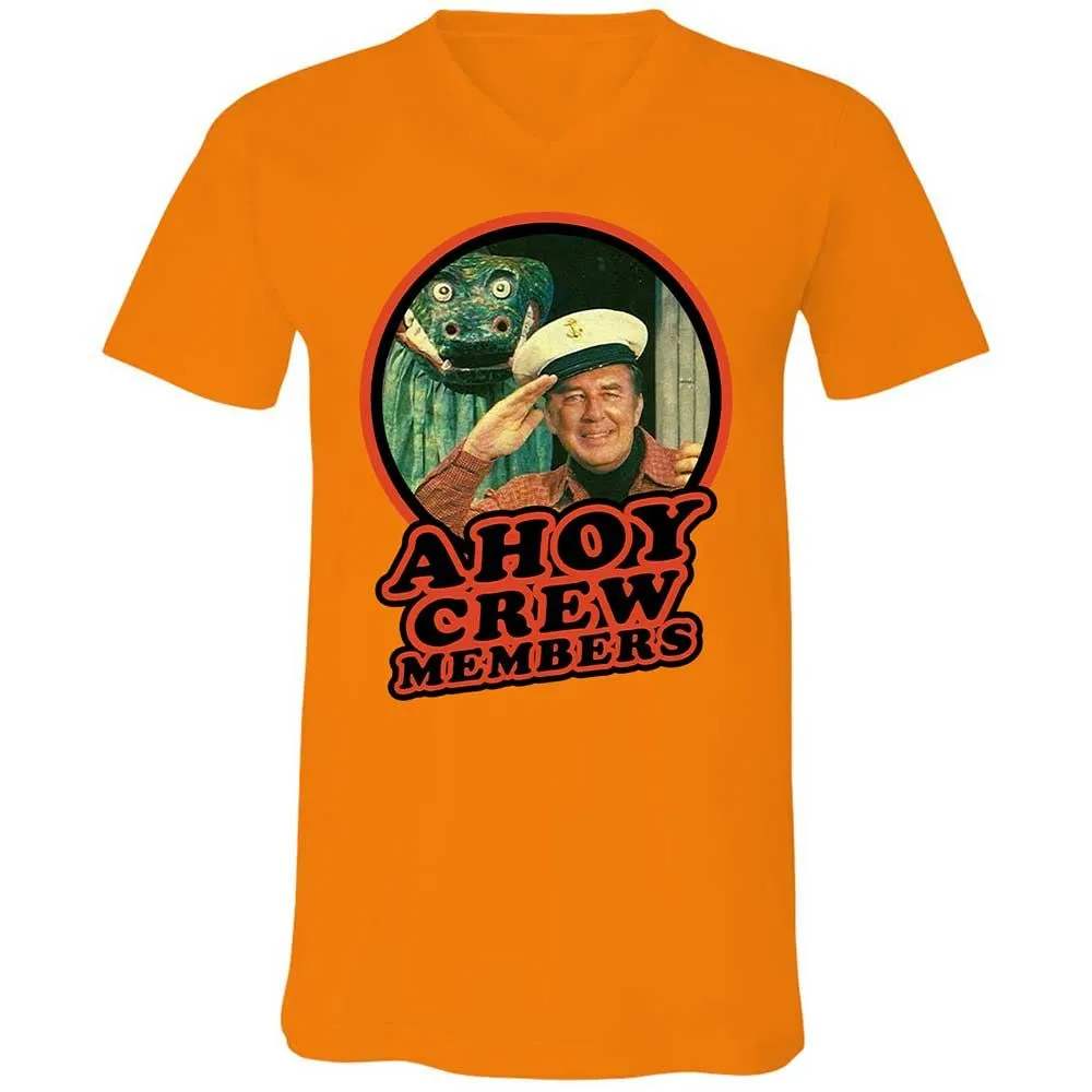 Unisex V-Neck T-Shirt - EG3N7DBD - Orange - 12