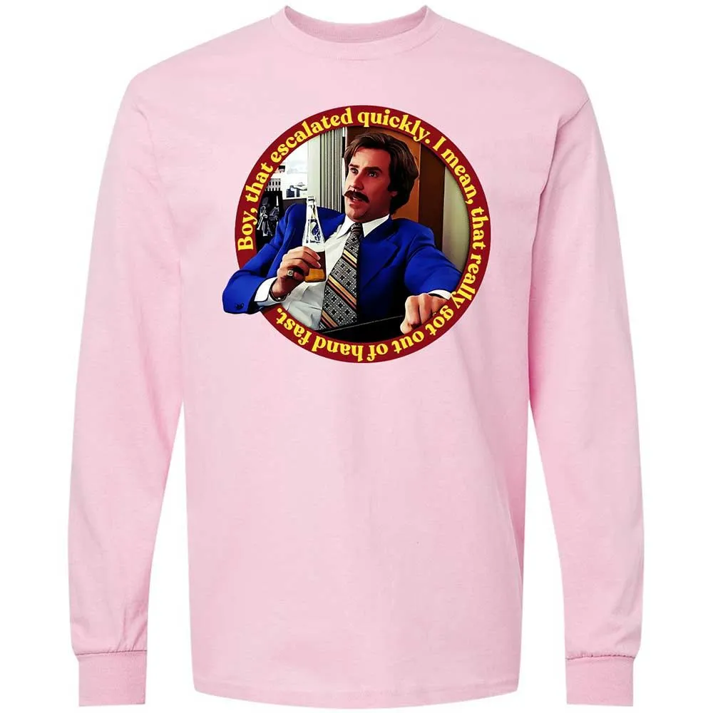 Long Sleeve T-Shirt - 8B4JUHJQ - Light Pink - 6
