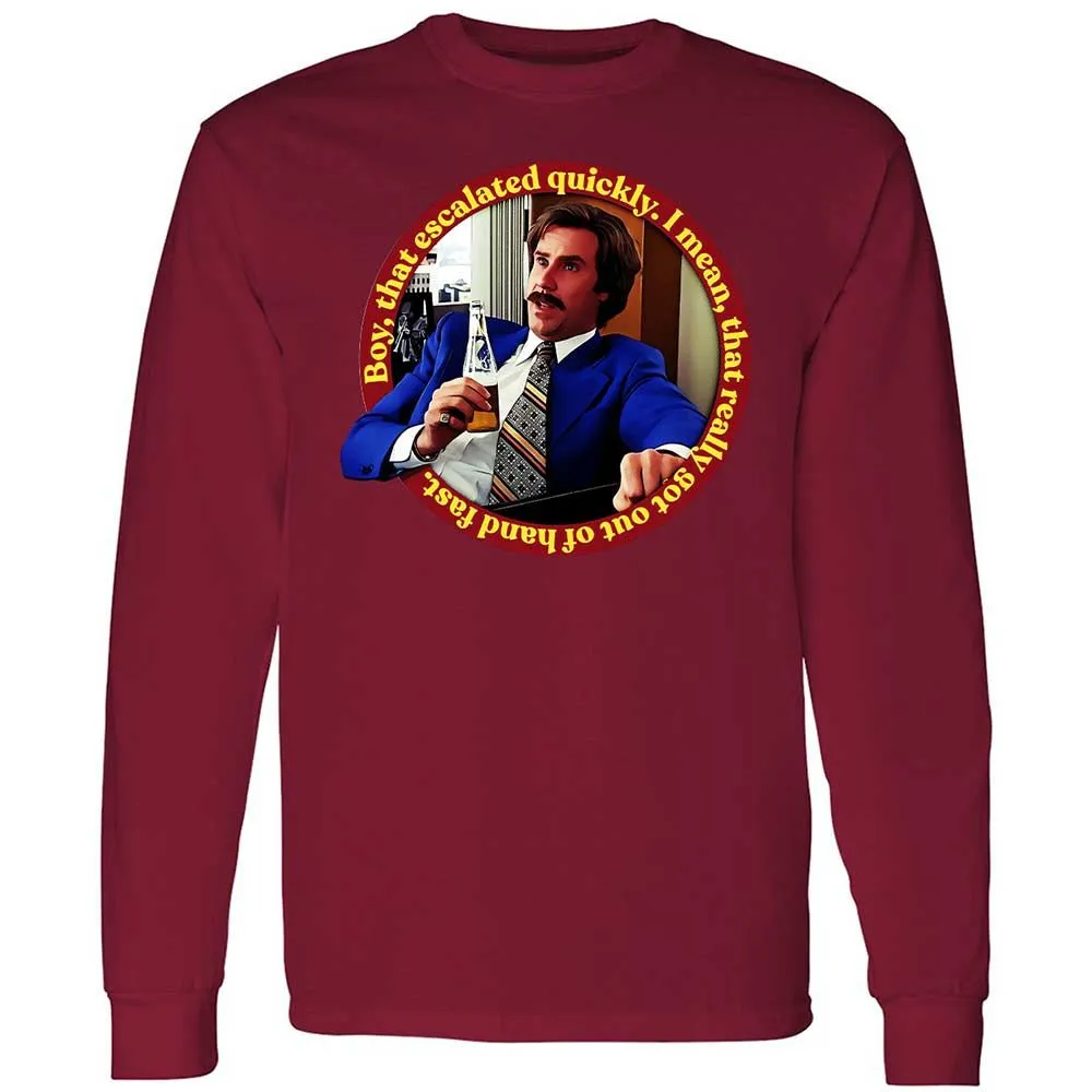 Long Sleeve T-Shirt - 8B4JUHJQ - Cardinal Red - 17