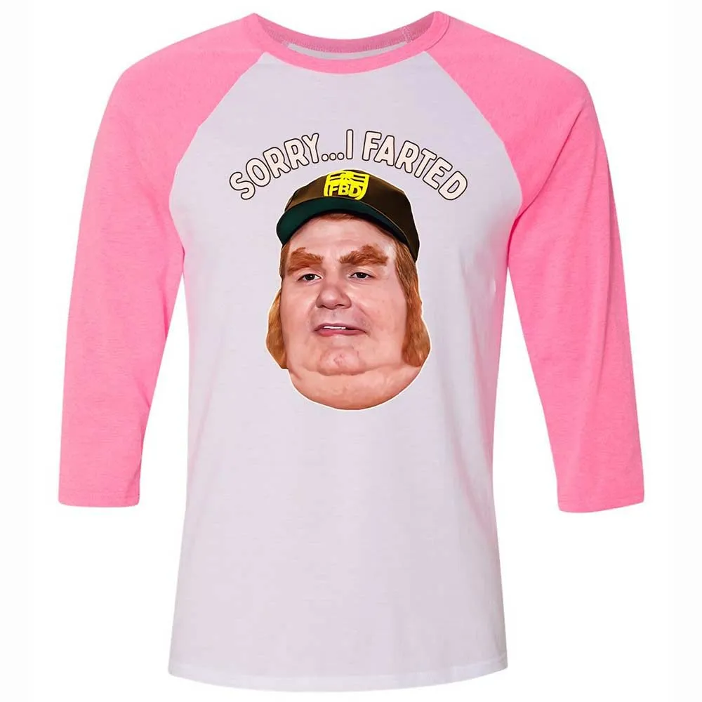 Unisex 3/4 Baseball Tee - KA44TRXA - White/Neon Pink - 12