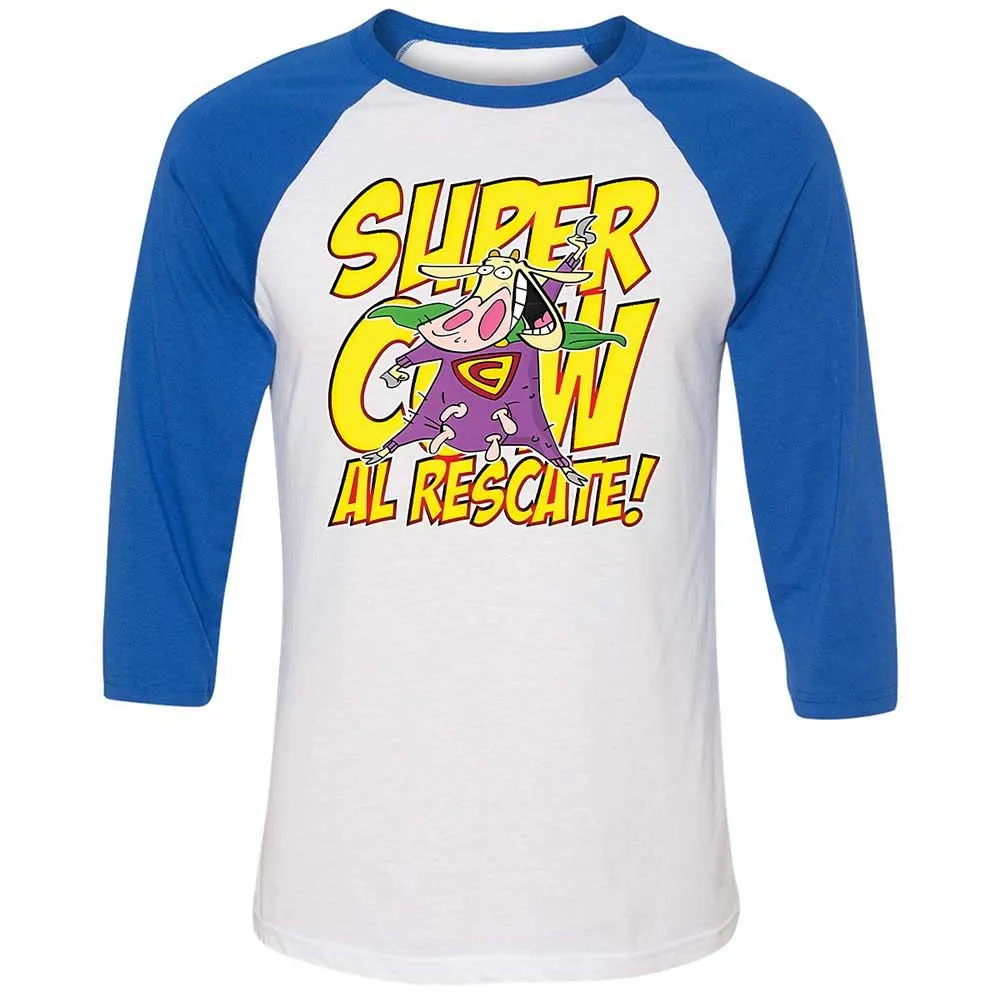 Unisex 3/4 Baseball Tee - YZU2FRMK - White/True Royal - 10