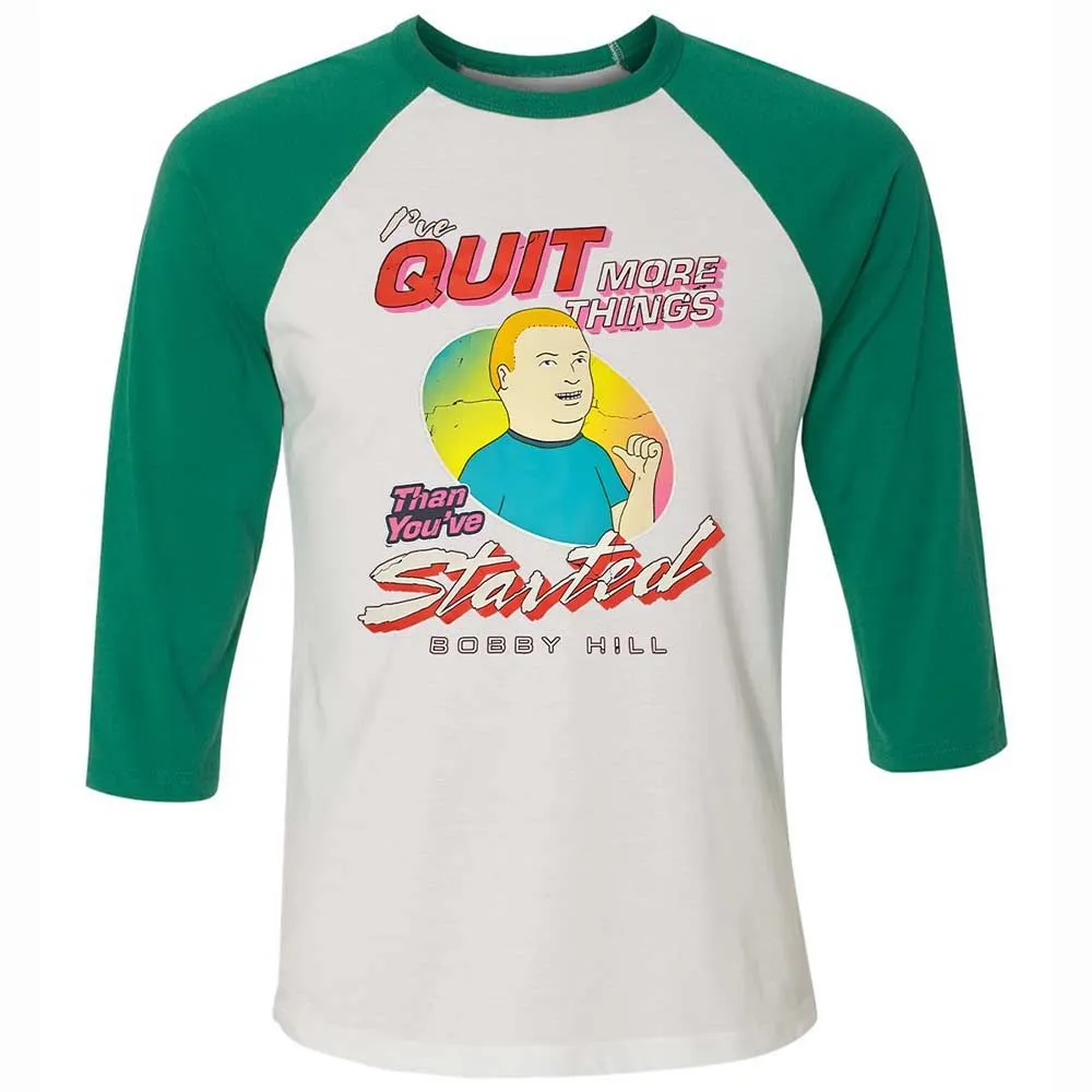Unisex 3/4 Baseball Tee - QH4V7E6M - White/Kelly - 6