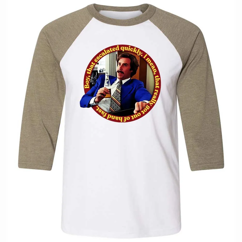 Unisex 3/4 Baseball Tee - SR56DRDA - White/Heather Olive - 4