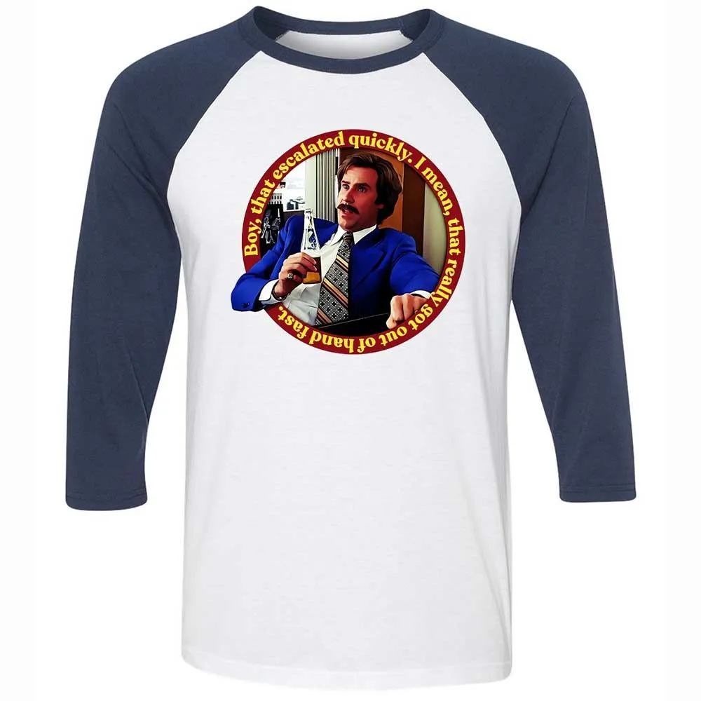 Unisex 3/4 Baseball Tee - SR56DRDA - White/Navy - 8