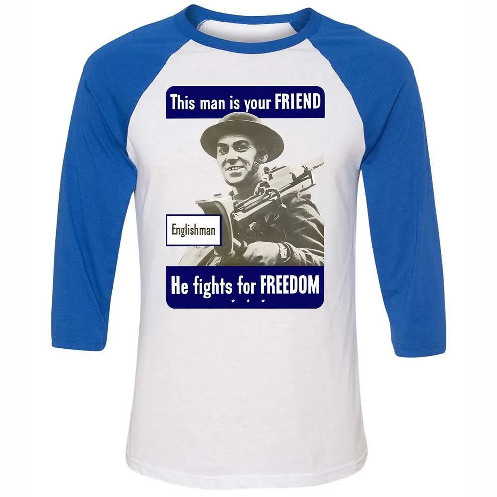 This man is your Friend - White/True Royal - 10