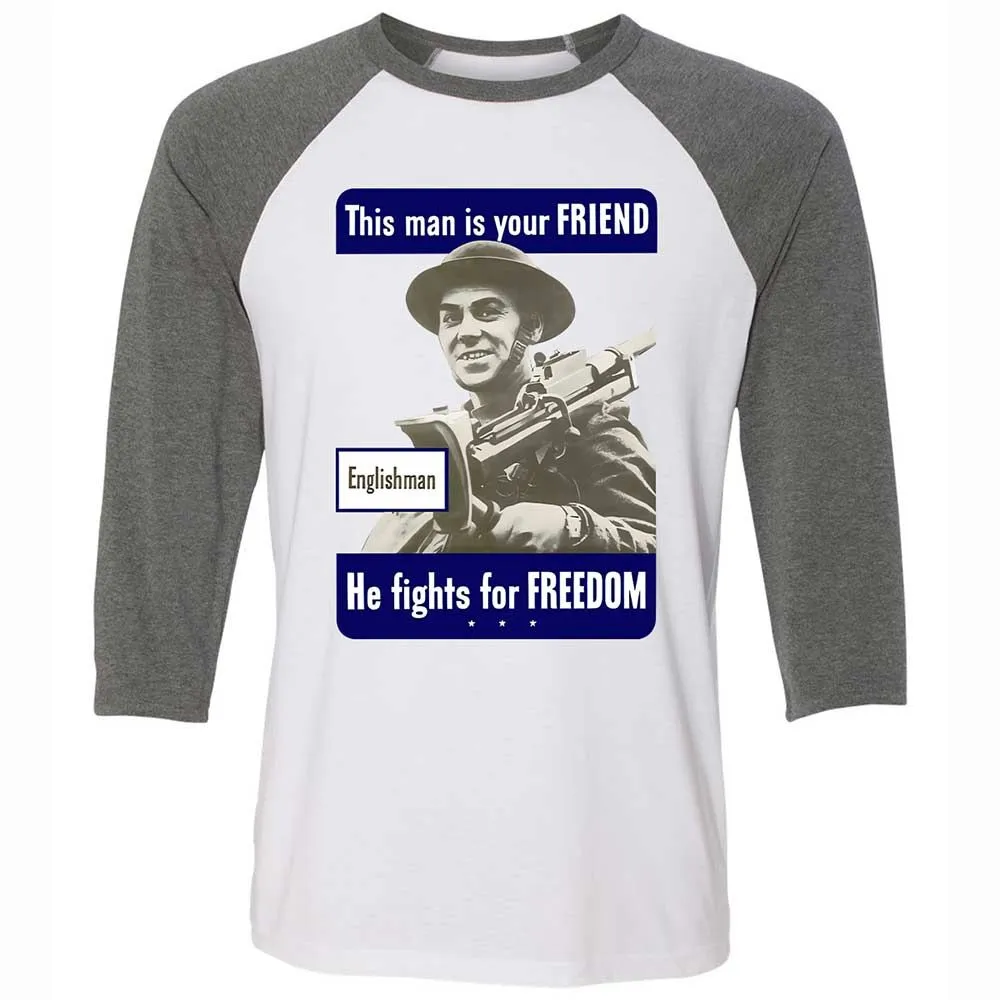 This man is your Friend - White/Deep Heather - 11