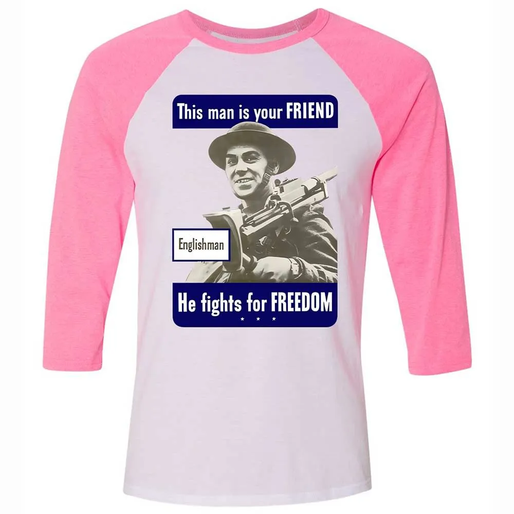 This man is your Friend - White/Neon Pink - 12
