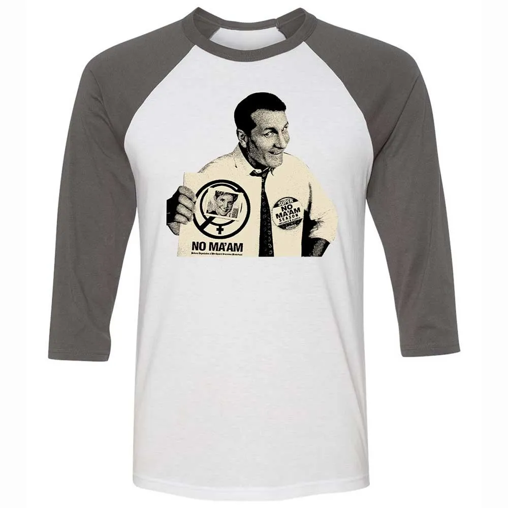 Unisex 3/4 Baseball Tee - VQ9HGGNY - White/Asphalt - 2