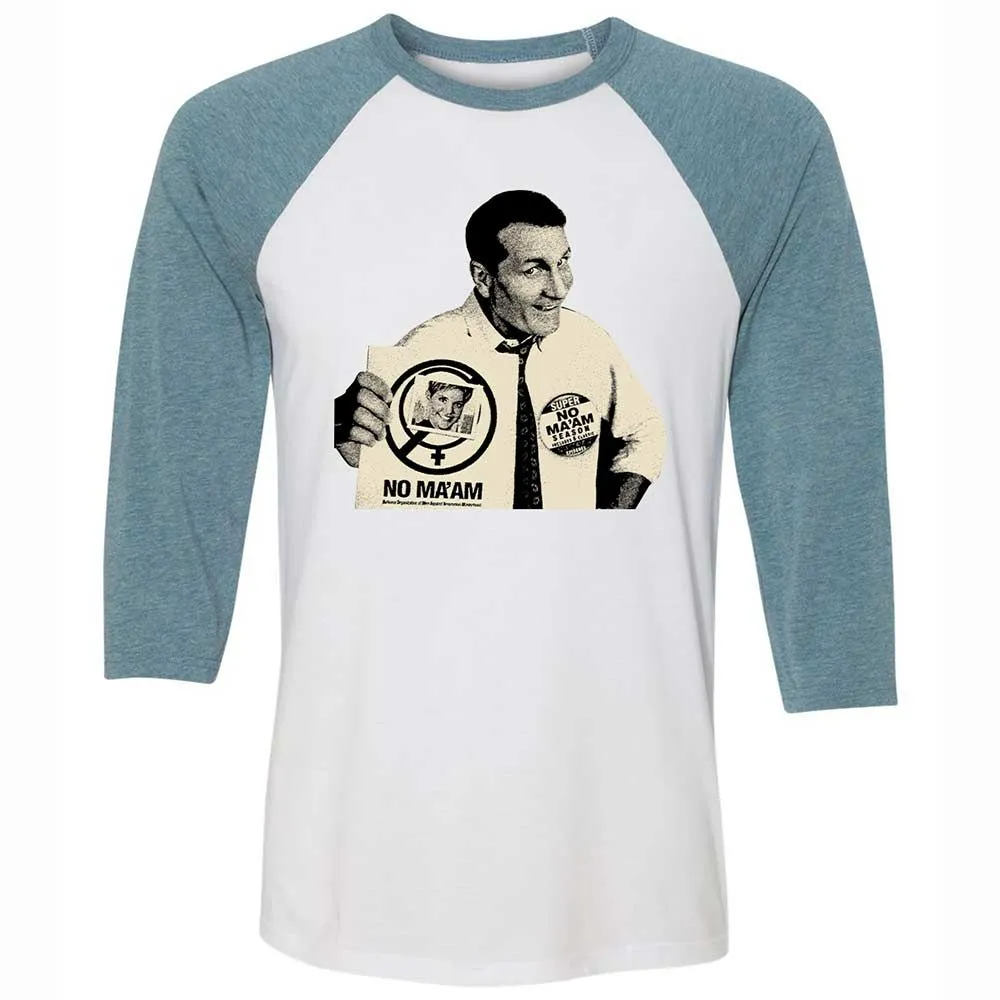 Unisex 3/4 Baseball Tee - VQ9HGGNY - White/Denim - 3