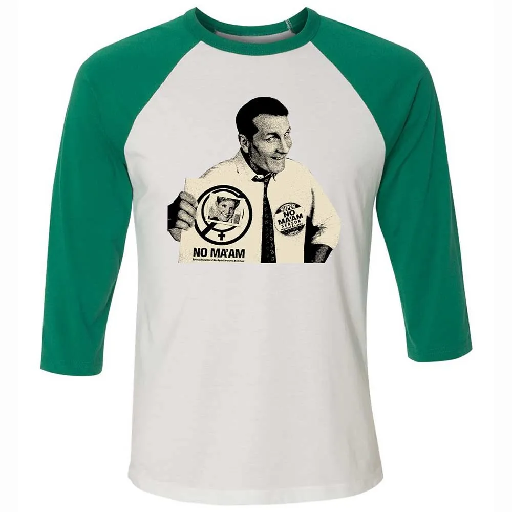 Unisex 3/4 Baseball Tee - VQ9HGGNY - White/Kelly - 6