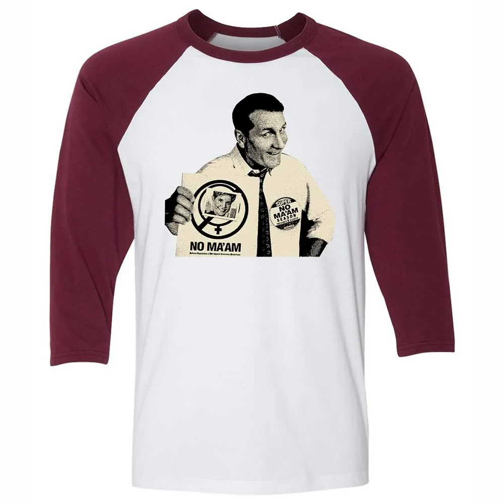 Unisex 3/4 Baseball Tee - VQ9HGGNY - White/Maroon - 7