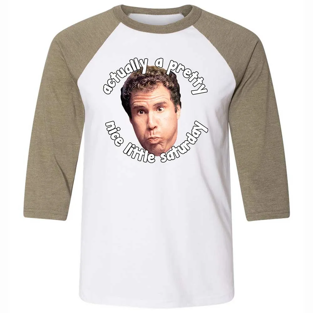 Unisex 3/4 Baseball Tee - XGE6EZ3L - White/Heather Olive - 4