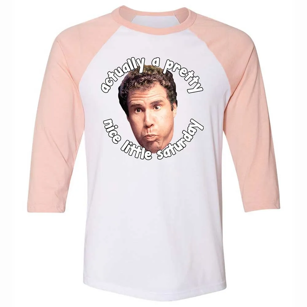 Unisex 3/4 Baseball Tee - XGE6EZ3L - White/Heather Peach - 5
