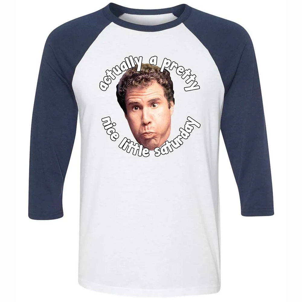 Unisex 3/4 Baseball Tee - XGE6EZ3L - White/Navy - 8