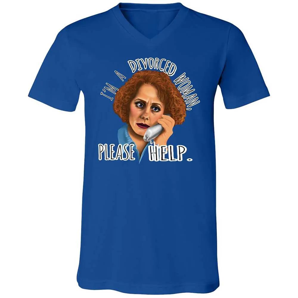 Unisex V-Neck T-Shirt - D6DYS252 - True Royal - 4