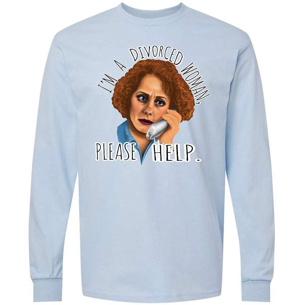 Long Sleeve T-Shirt - EYUHDL6H - Light Blue - 18