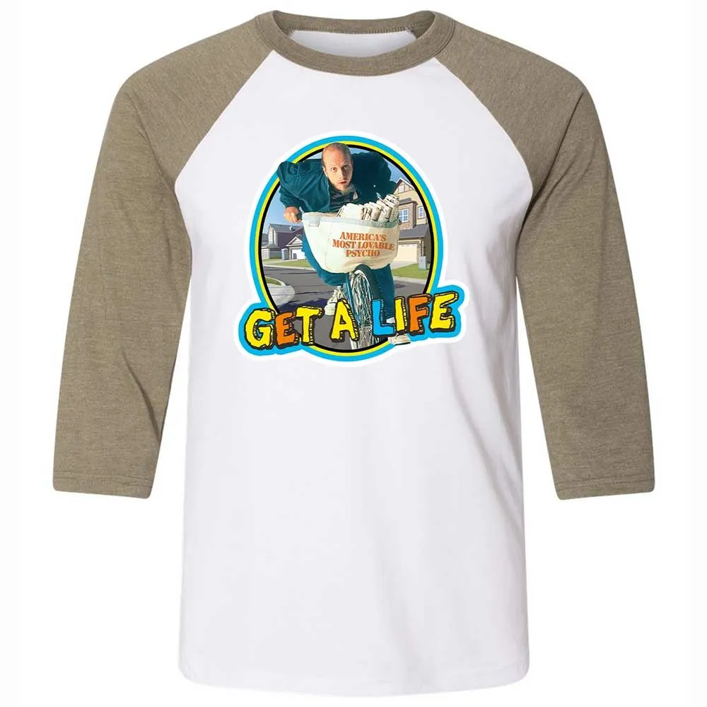 Unisex 3/4 Baseball Tee - CU1XUME8 - White/Heather Olive - 4