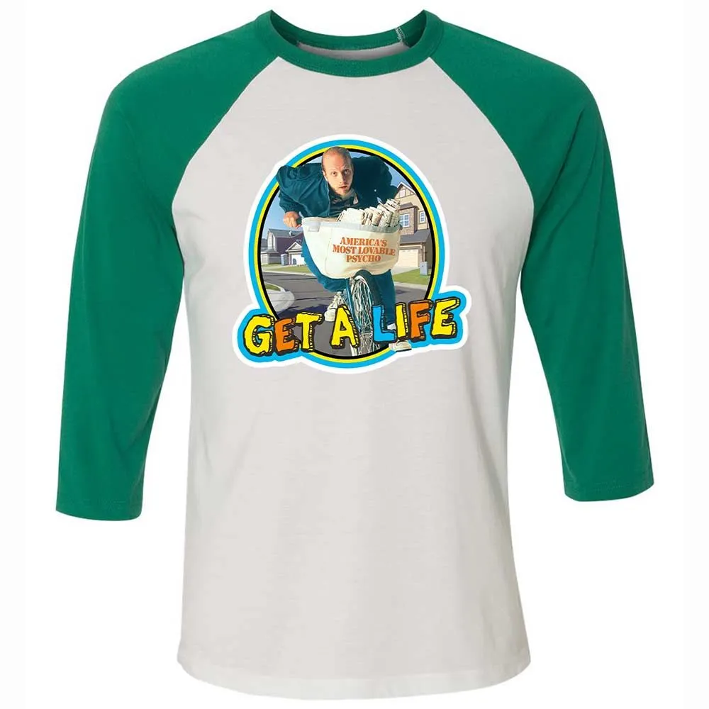 Unisex 3/4 Baseball Tee - CU1XUME8 - White/Kelly - 6