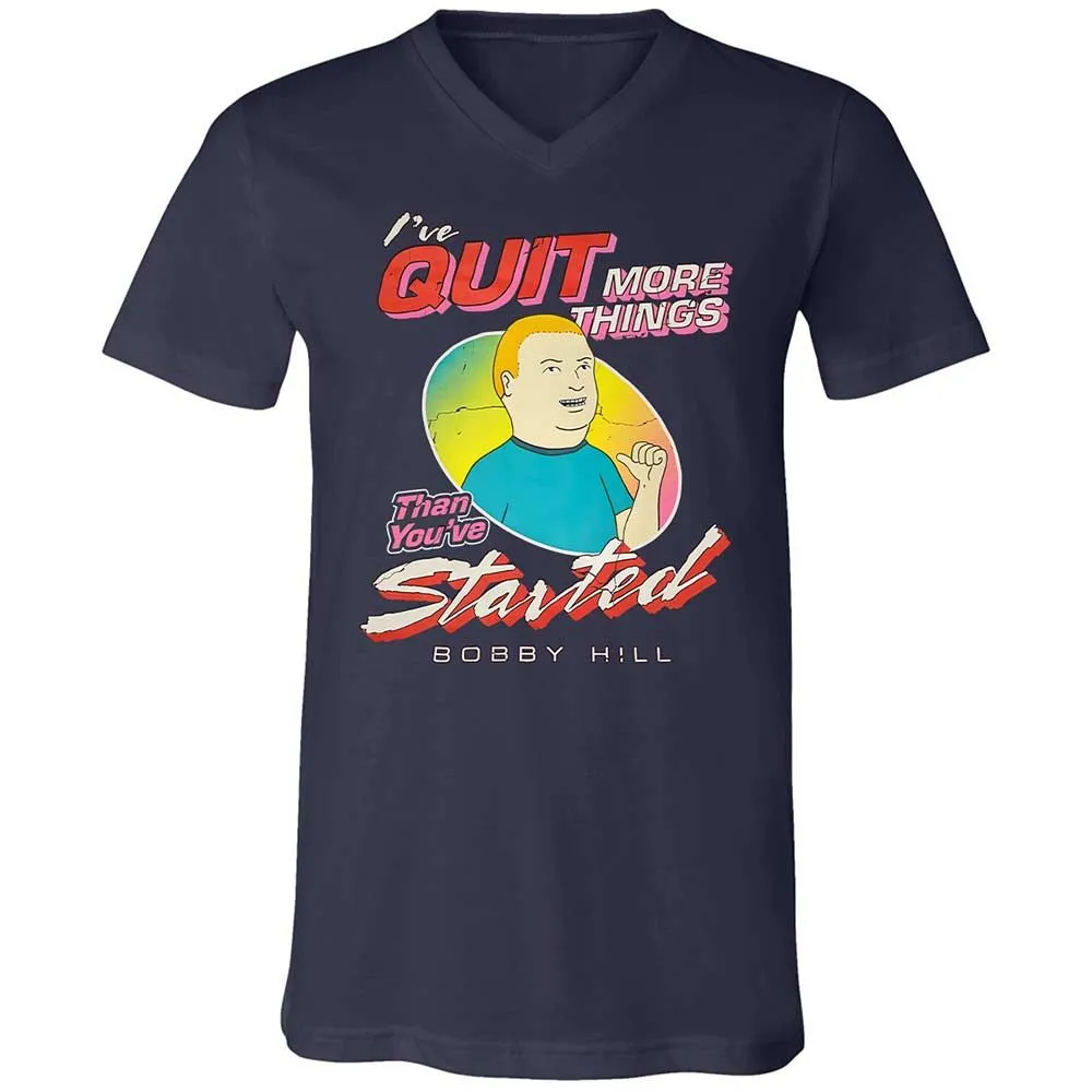 Unisex V-Neck T-Shirt - NXDHJFKH - Navy - 2