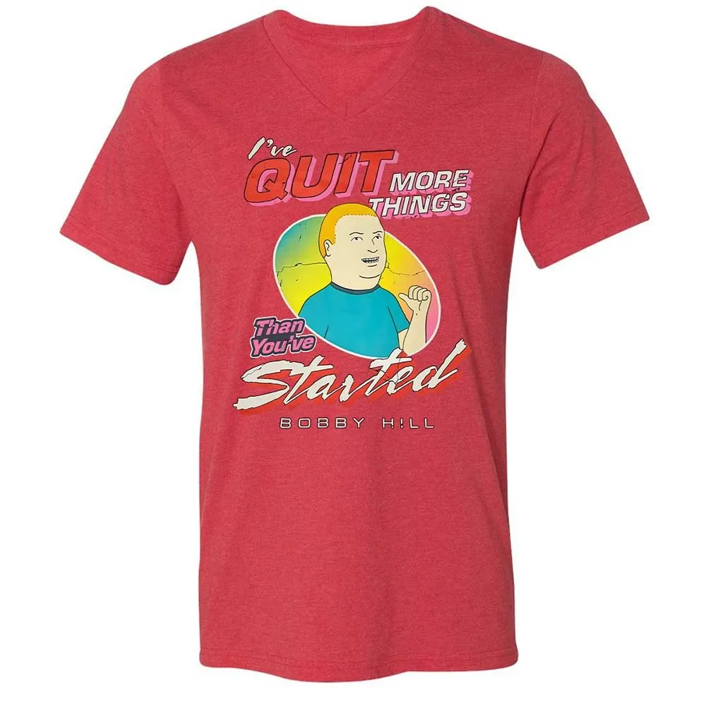 Unisex V-Neck T-Shirt - NXDHJFKH - Heather Red - 7