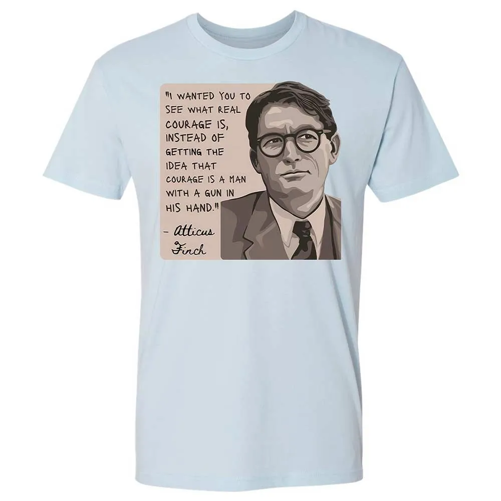 Real Courage Quote - Light Blue - 4