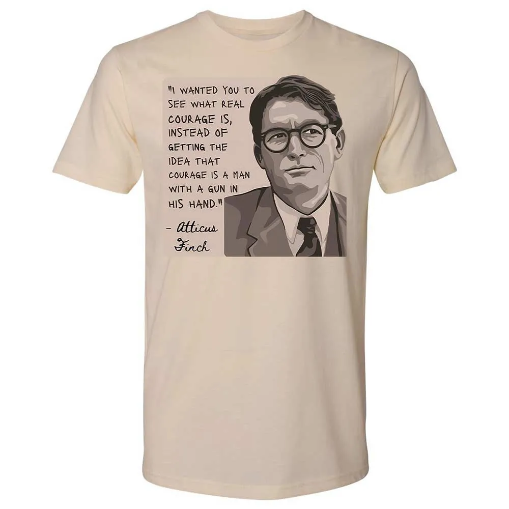 Real Courage Quote - Cream - 8