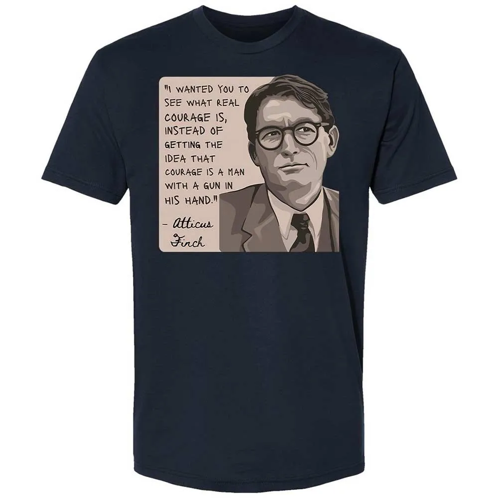 Real Courage Quote - Midnight Navy - 15