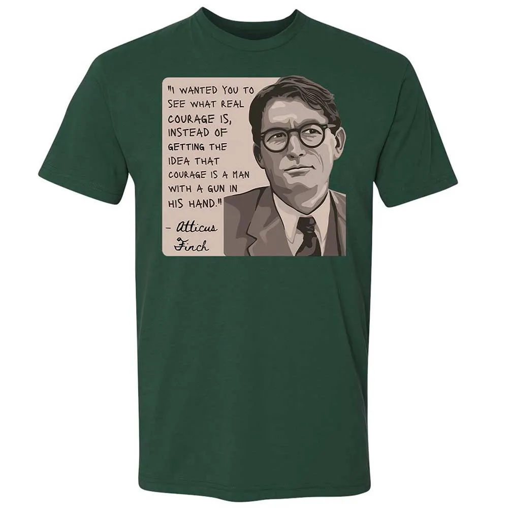 Real Courage Quote - Forest Green - 16
