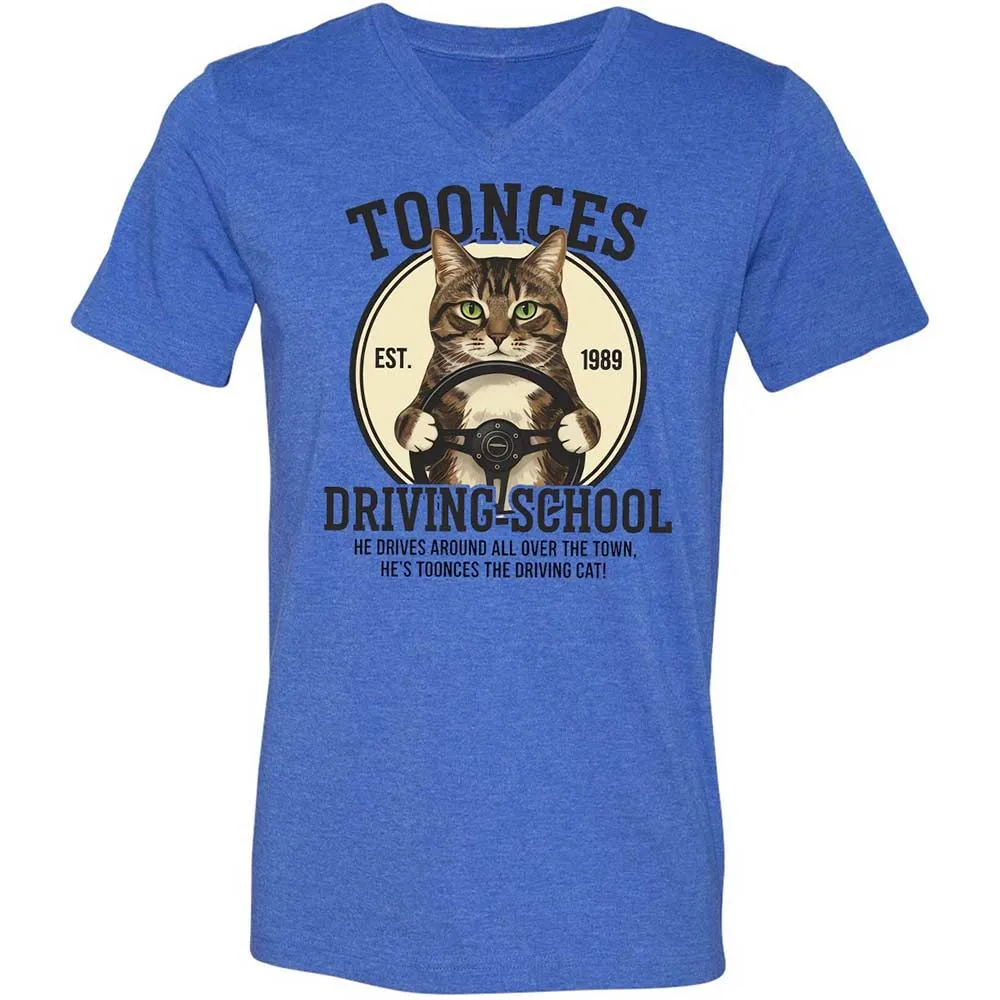 Unisex V-Neck T-Shirt - Z54PRZMU - Heather True Royal - 4