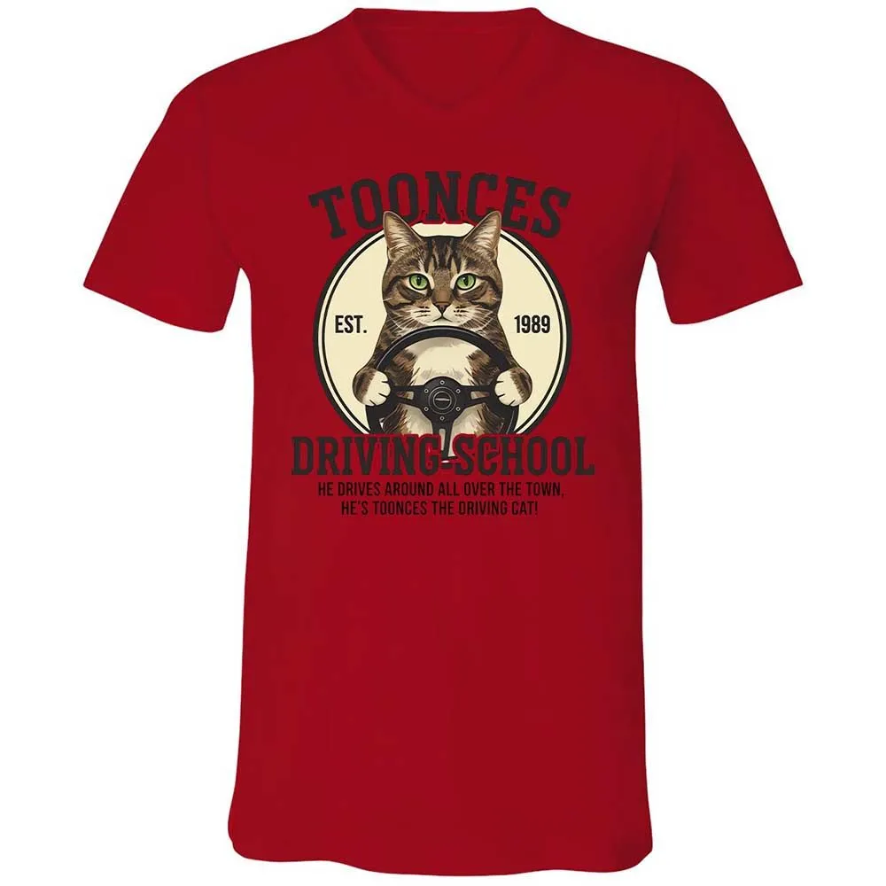 Unisex V-Neck T-Shirt - Z54PRZMU - Red - 5