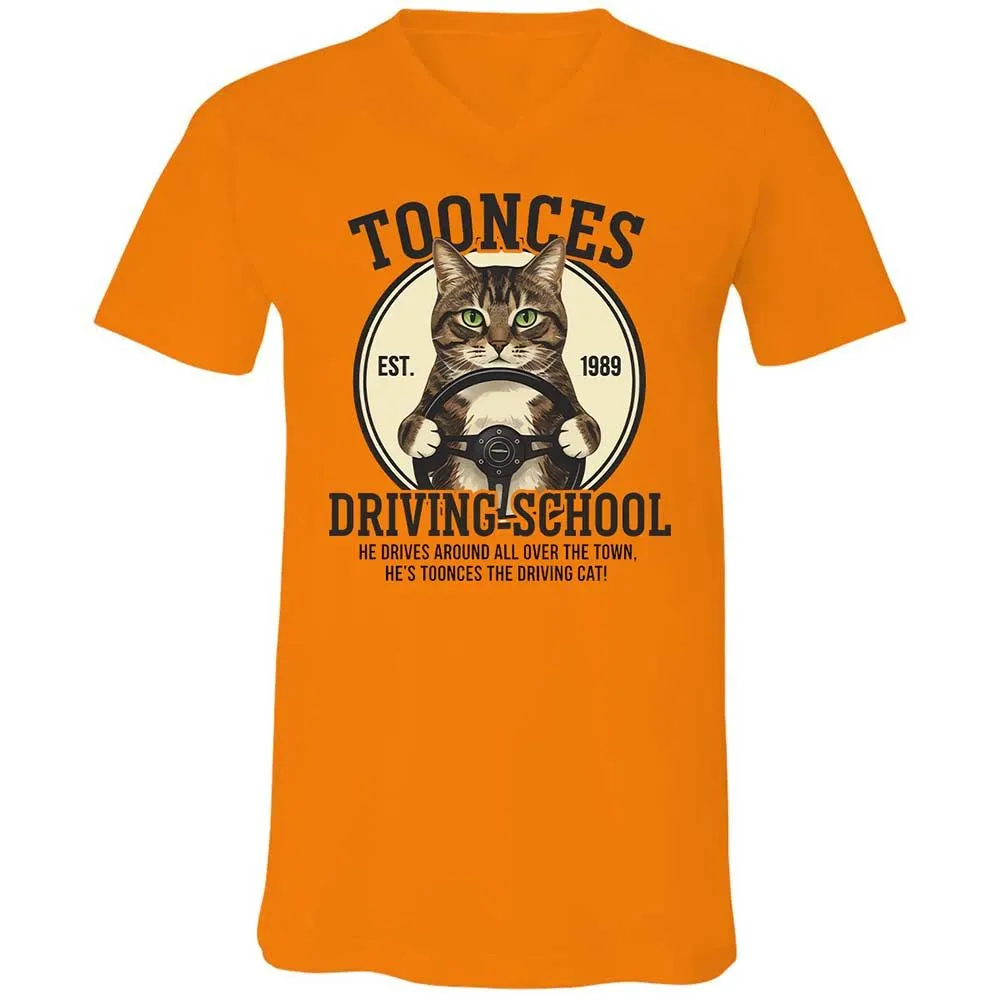 Unisex V-Neck T-Shirt - Z54PRZMU - Orange - 7